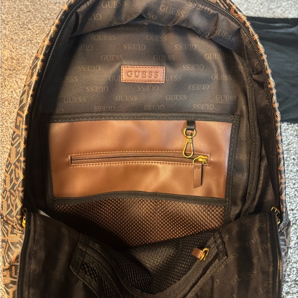 GUESS Brown Patterned Backpack - Picture 3 of 3
